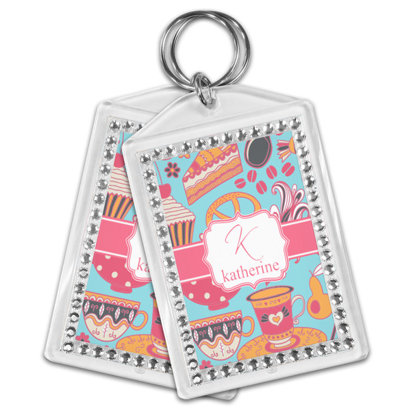 Dessert & Coffee Bling Keychain - MAIN