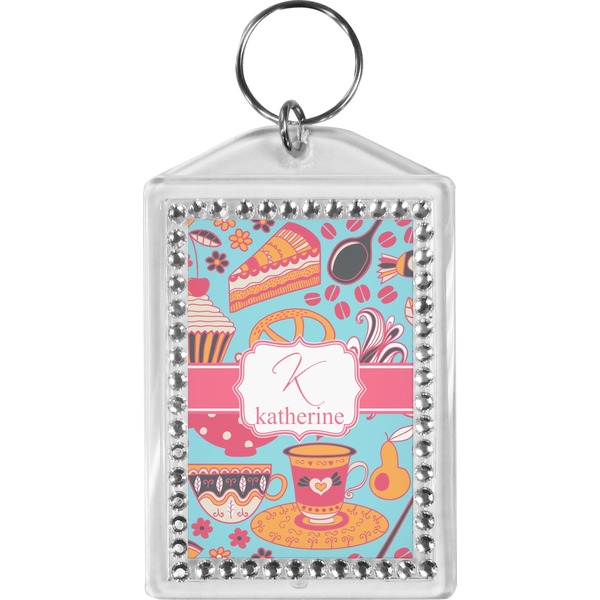 Custom Dessert & Coffee Bling Keychain (Personalized)