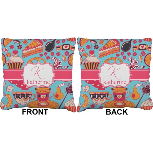 Dessert & Coffee Burlap Pillow Approval