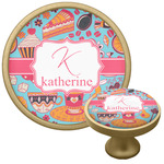 Dessert & Coffee Cabinet Knob - Gold (Personalized)