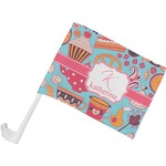 Dessert & Coffee Car Flag - Small w/ Name and Initial