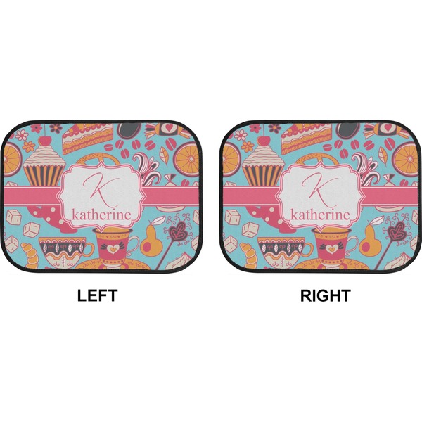 Dessert & Coffee Car Floor Mats (Back Seat) (Approval)