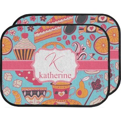 Dessert & Coffee Car Floor Mats (Back Seat) (Personalized)