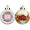 Dessert & Coffee Ceramic Christmas Ornament - Poinsettias (APPROVAL)