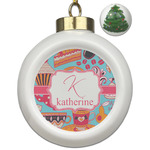 Dessert & Coffee Ceramic Ball Ornament - Christmas Tree (Personalized)