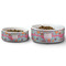 Dessert & Coffee Ceramic Dog Bowls - Size Comparison