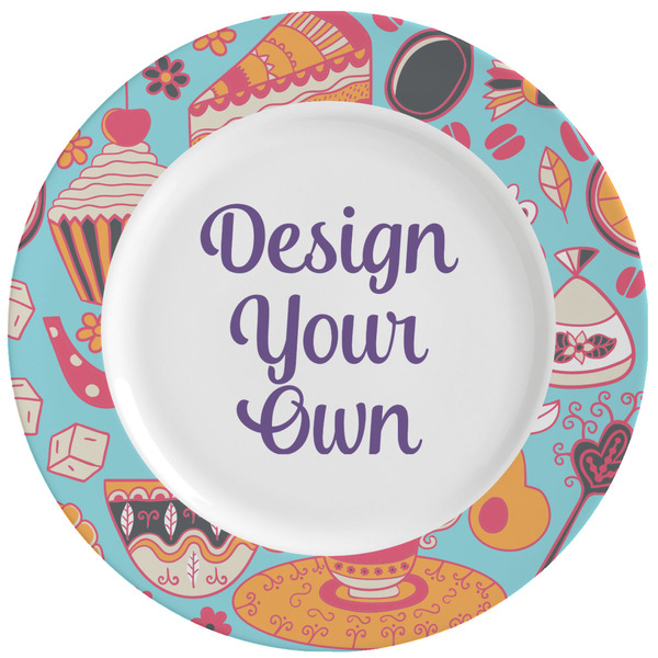 Custom Dessert & Coffee Ceramic Dinner Plates (Set of 4) (Personalized)