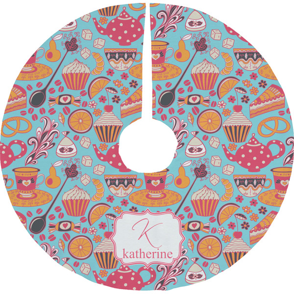 Custom Dessert & Coffee Tree Skirt (Personalized)