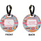 Dessert & Coffee Circle Luggage Tag (Front + Back)