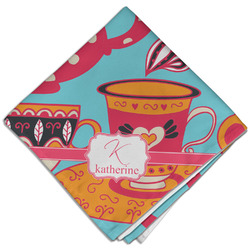 Dessert & Coffee Cloth Dinner Napkin - Single w/ Name and Initial