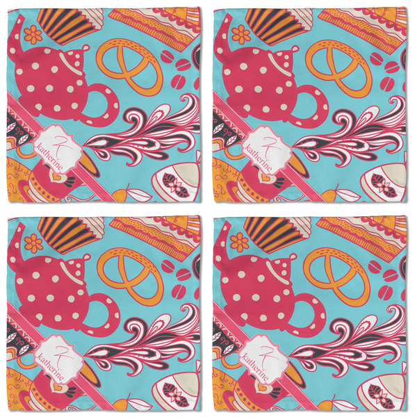 Dessert & Coffee Cloth Napkins - Personalized Lunch (APPROVAL) Set of 4