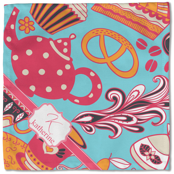 Dessert & Coffee Cloth Napkins - Personalized Lunch (Single Full Open)