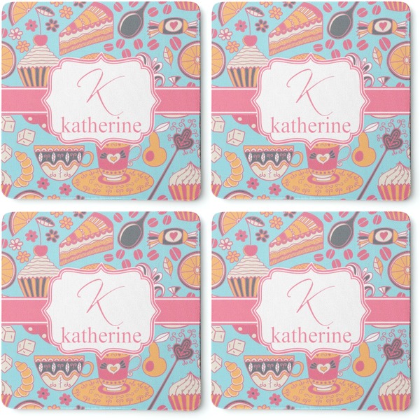 Dessert & Coffee Coaster Rubber Back - Apvl