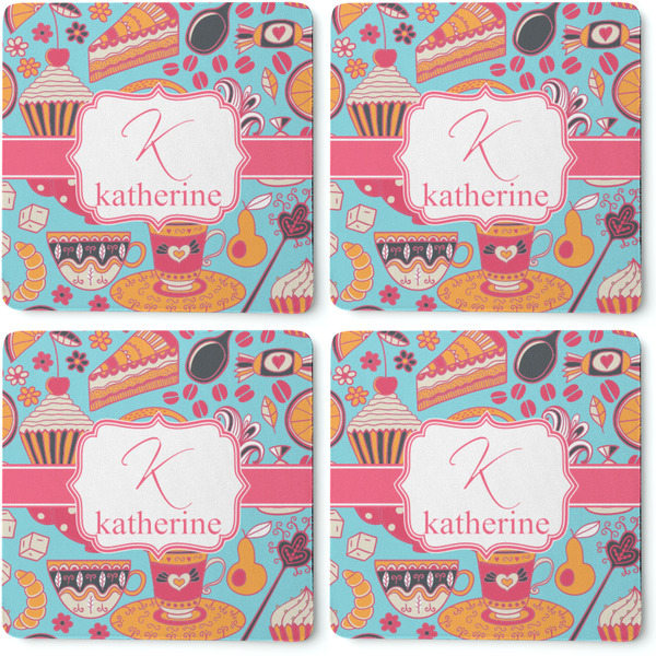 Dessert & Coffee Coaster Rubber Back - Apvl