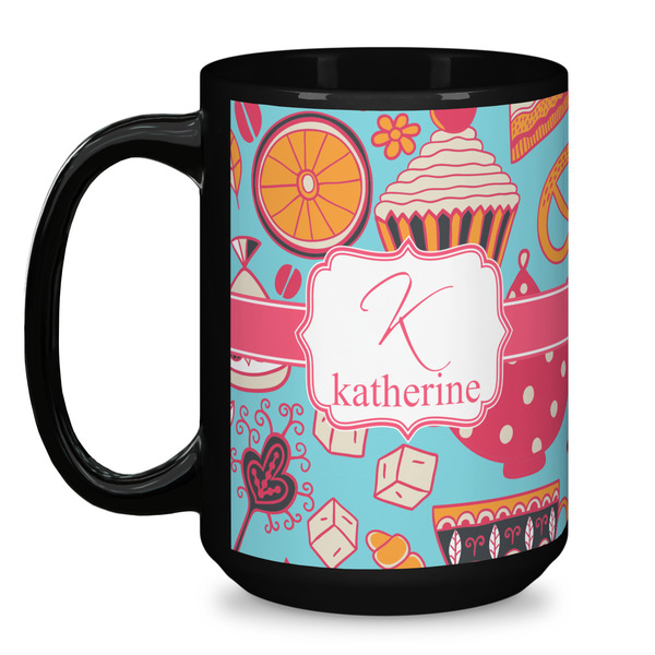 Dessert & Coffee Coffee Mug - 15 oz - Black