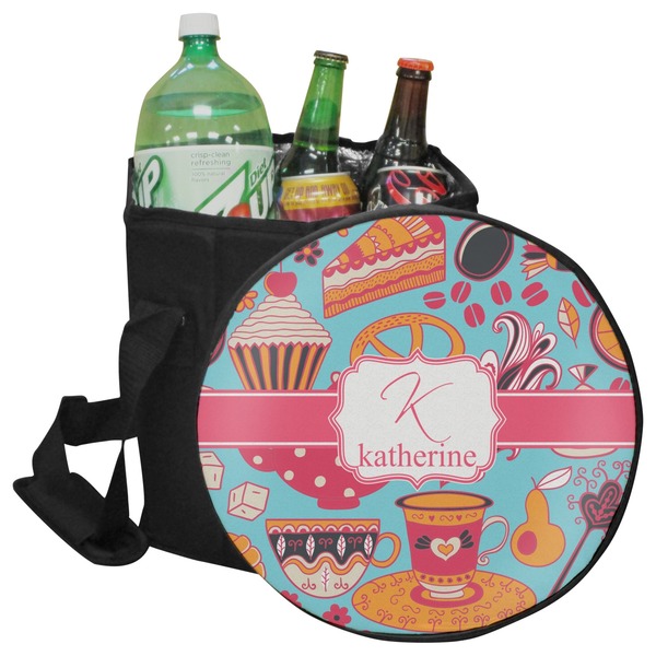 Custom Dessert & Coffee Collapsible Cooler & Seat (Personalized)