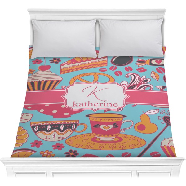 Custom Dessert & Coffee Comforter - Full / Queen (Personalized)