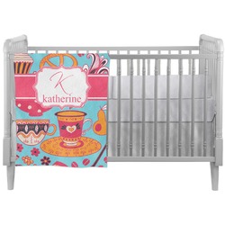 Dessert & Coffee Crib Comforter / Quilt (Personalized)