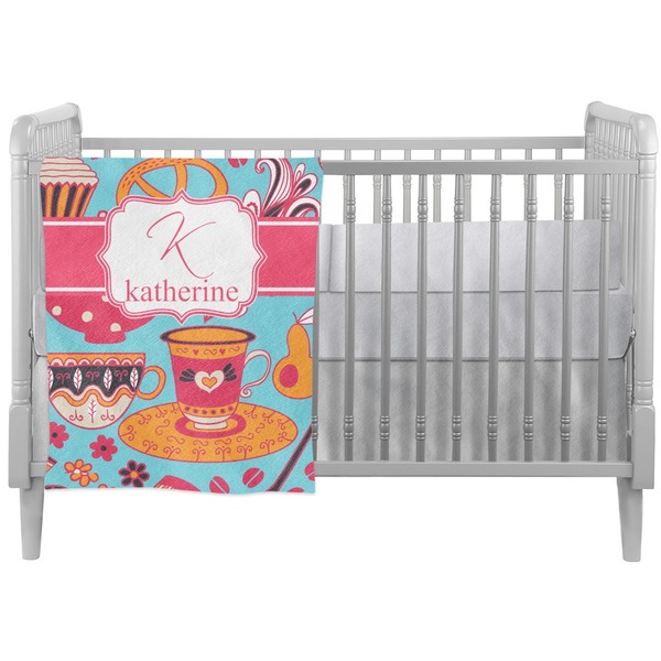Custom Dessert & Coffee Crib Comforter / Quilt (Personalized)