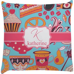 Dessert & Coffee Decorative Pillow Case (Personalized)