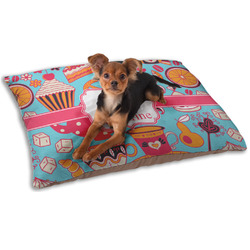 Dessert & Coffee Dog Bed - Small w/ Name and Initial