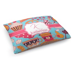 Dessert & Coffee Dog Bed - Medium w/ Name and Initial