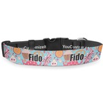 Dessert & Coffee Deluxe Dog Collar - Large (13" to 21") (Personalized)