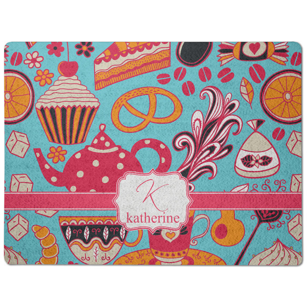 Dessert & Coffee Dog Food Mat - Medium without bowls