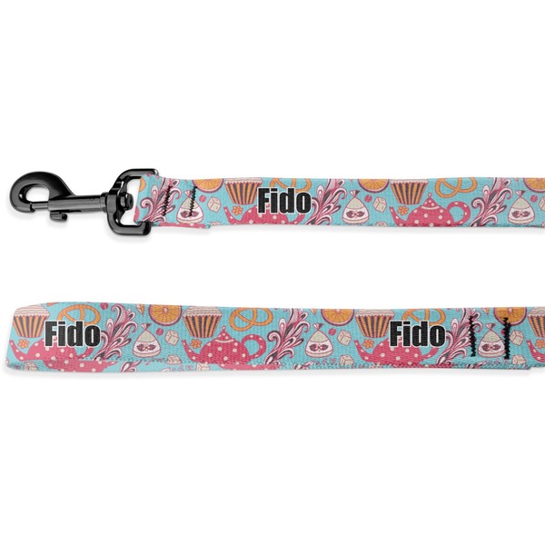 Custom Dessert & Coffee Deluxe Dog Leash - 4 ft (Personalized)
