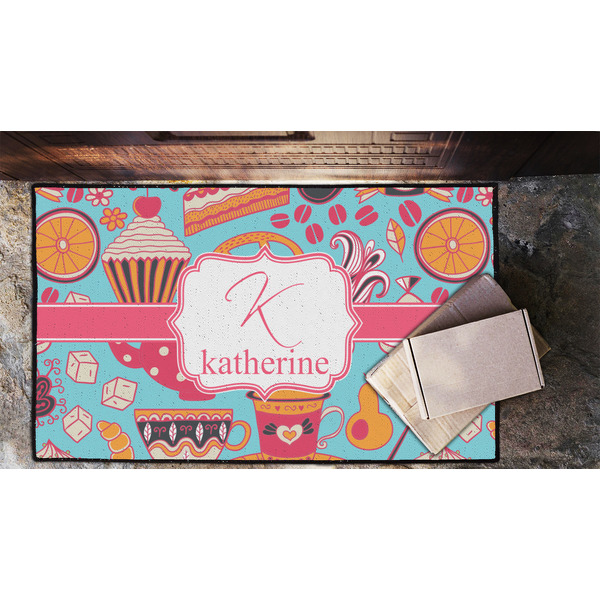 Dessert & Coffee Door Mat - LIFESTYLE (Lrg)