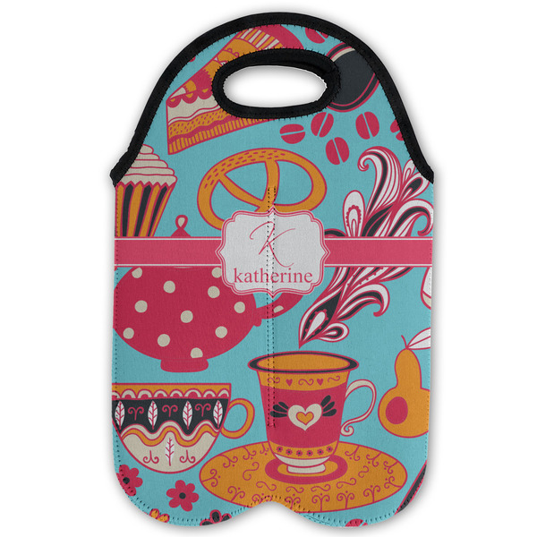 Dessert & Coffee Double Wine Tote - Flat (new)