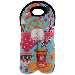 Dessert & Coffee Wine Tote Bag (2 Bottles) (Personalized)