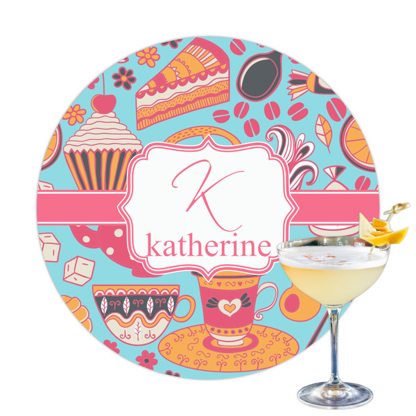Custom Dessert & Coffee Printed Drink Topper - 3.25" (Personalized)