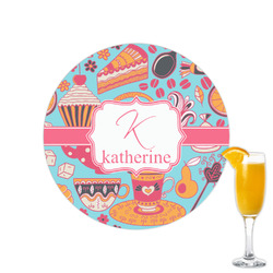 Dessert & Coffee Printed Drink Topper - 2.15" (Personalized)
