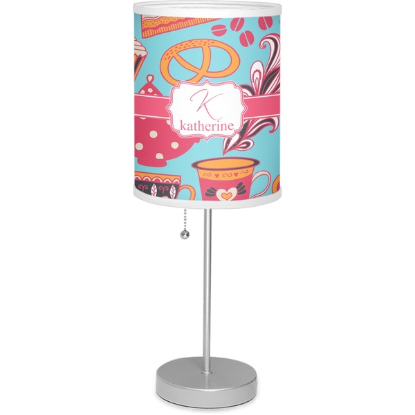 Custom Dessert & Coffee 7" Drum Lamp with Shade (Personalized)