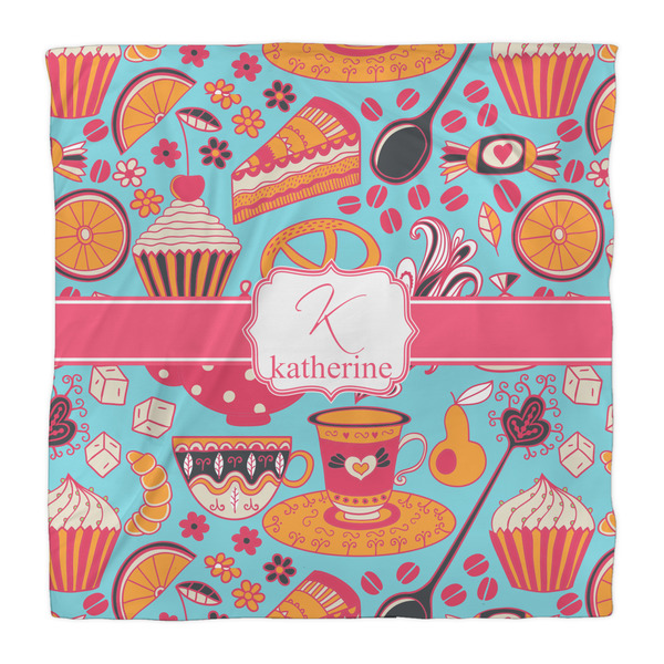 Dessert & Coffee Duvet Cover - Queen - Front