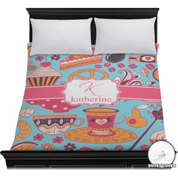 Dessert & Coffee Duvet Cover - Full / Queen (Personalized)