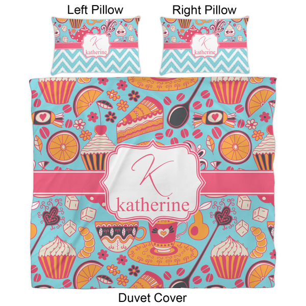 Dessert & Coffee Duvet Cover Set - King - Approval