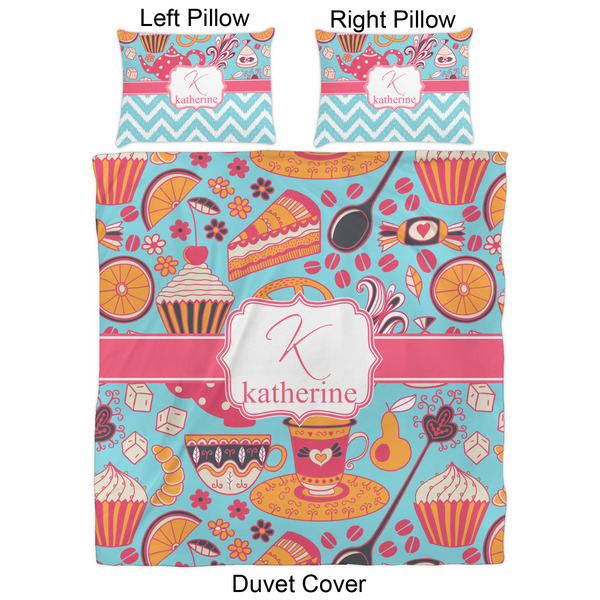 Dessert & Coffee Duvet Cover Set - Queen - Approval