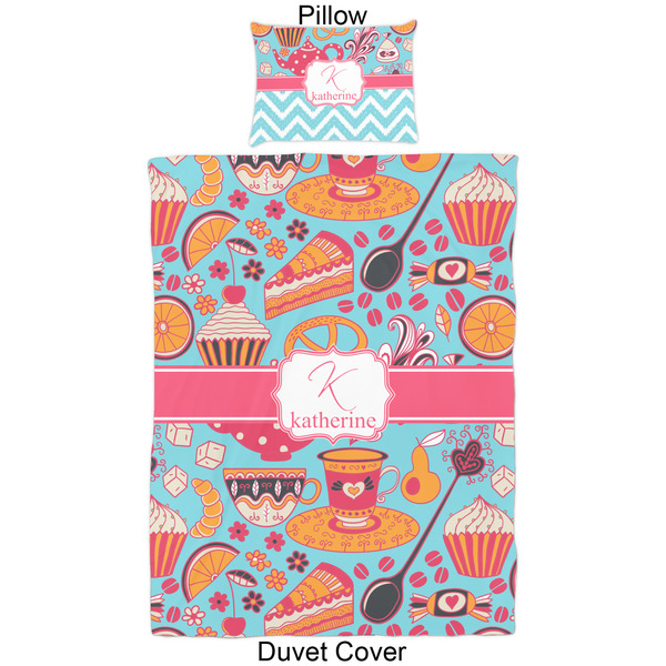 Dessert & Coffee Duvet Cover Set - Twin - Approval