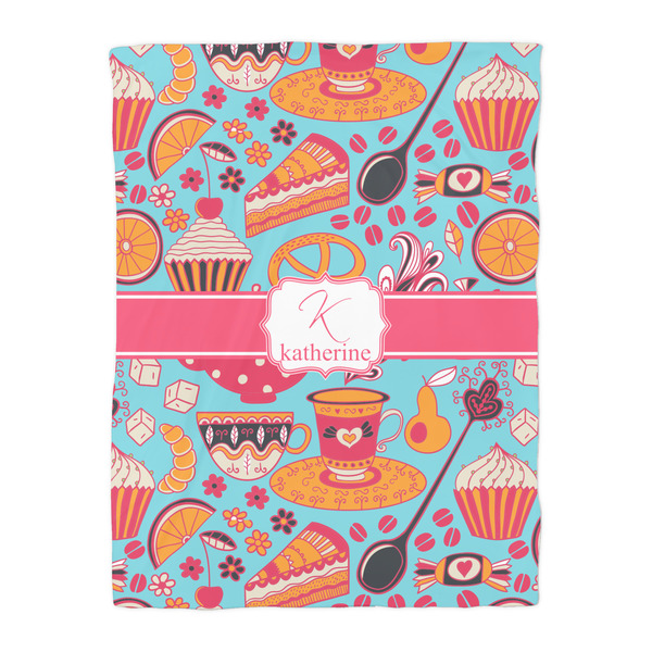 Dessert & Coffee Duvet Cover - Twin - Front