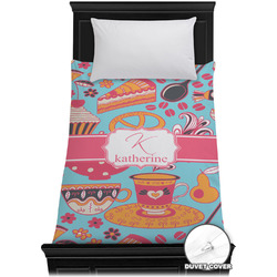 Dessert & Coffee Duvet Cover - Twin XL (Personalized)