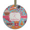Dessert & Coffee Frosted Glass Ornament - Round