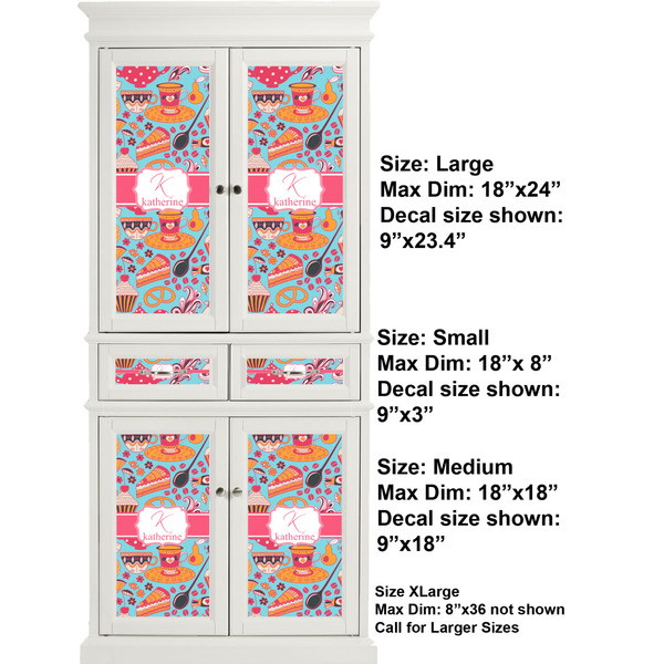 Dessert & Coffee Full Cabinet (Show Sizes)