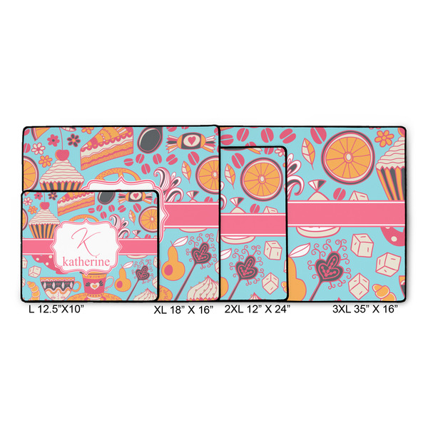 Dessert & Coffee Gaming Mats - SIZE CHART