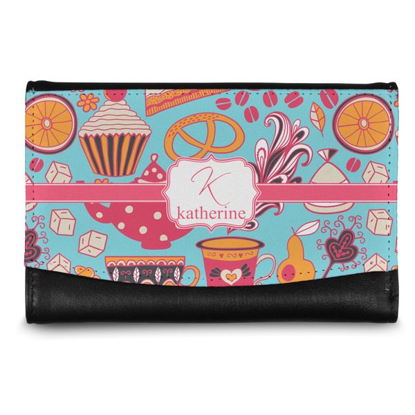 Custom Dessert & Coffee Genuine Leather Women's Wallet - Small (Personalized)