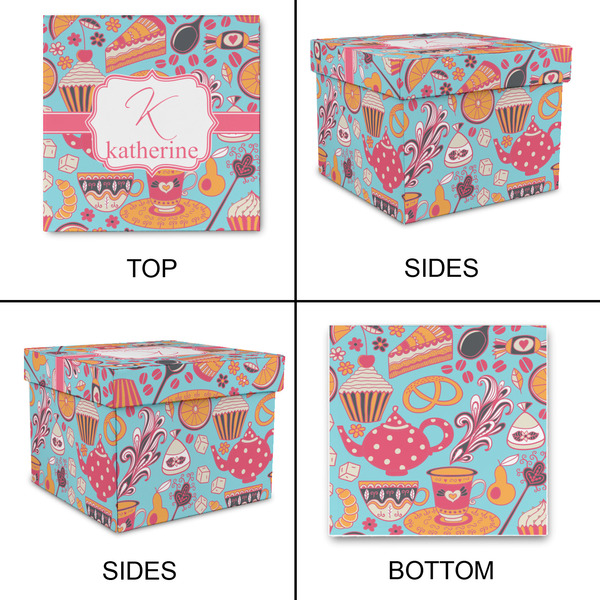 Dessert & Coffee Gift Boxes with Lid - Canvas Wrapped - Medium - Approval