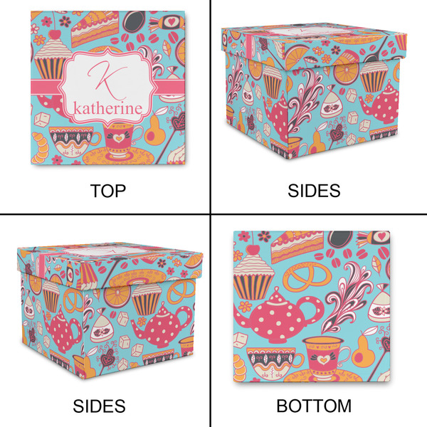 Dessert & Coffee Gift Boxes with Lid - Canvas Wrapped - Small - Approval