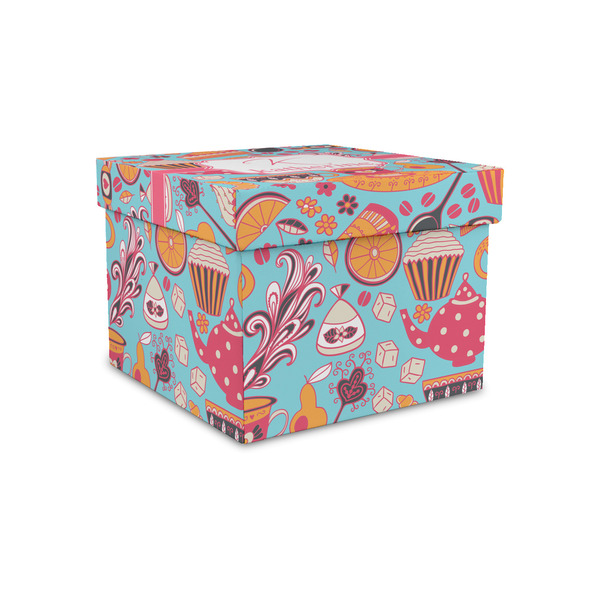 Dessert & Coffee Gift Boxes with Lid - Canvas Wrapped - Small - Front/Main