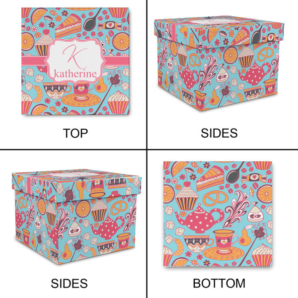 Dessert & Coffee Gift Boxes with Lid - Canvas Wrapped - X-Large - Approval